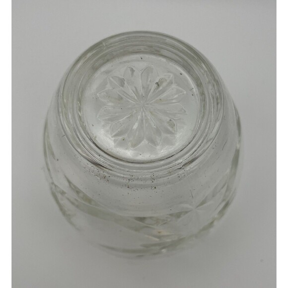 Vintage Anchor Hocking Star of David Clear Glass Covered Dish / Bowl Trinkets - Picture 4 of 7